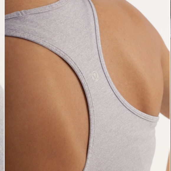 Lululemon Cool Racerback Heathered Lavender Grey SE - Picture 5 of 10